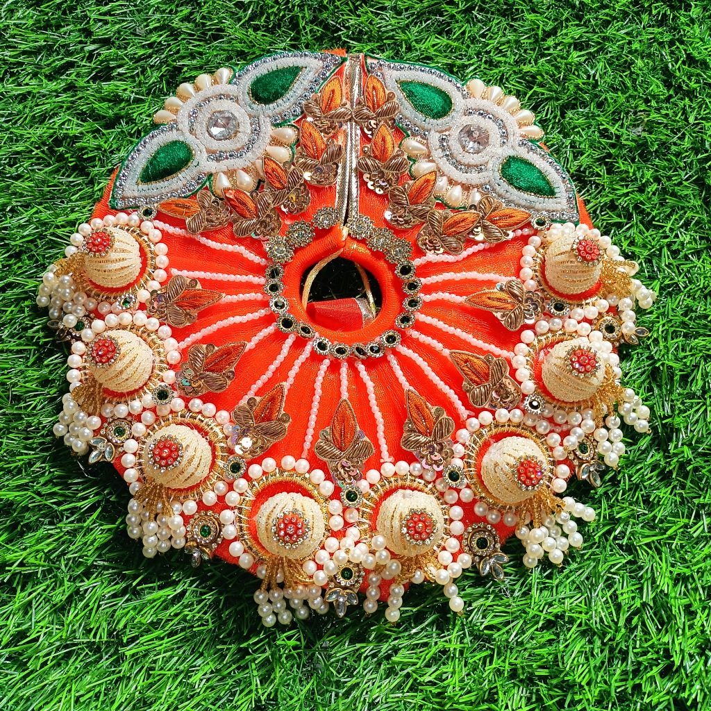 Orange Heavy Dress for Laddu Gopal