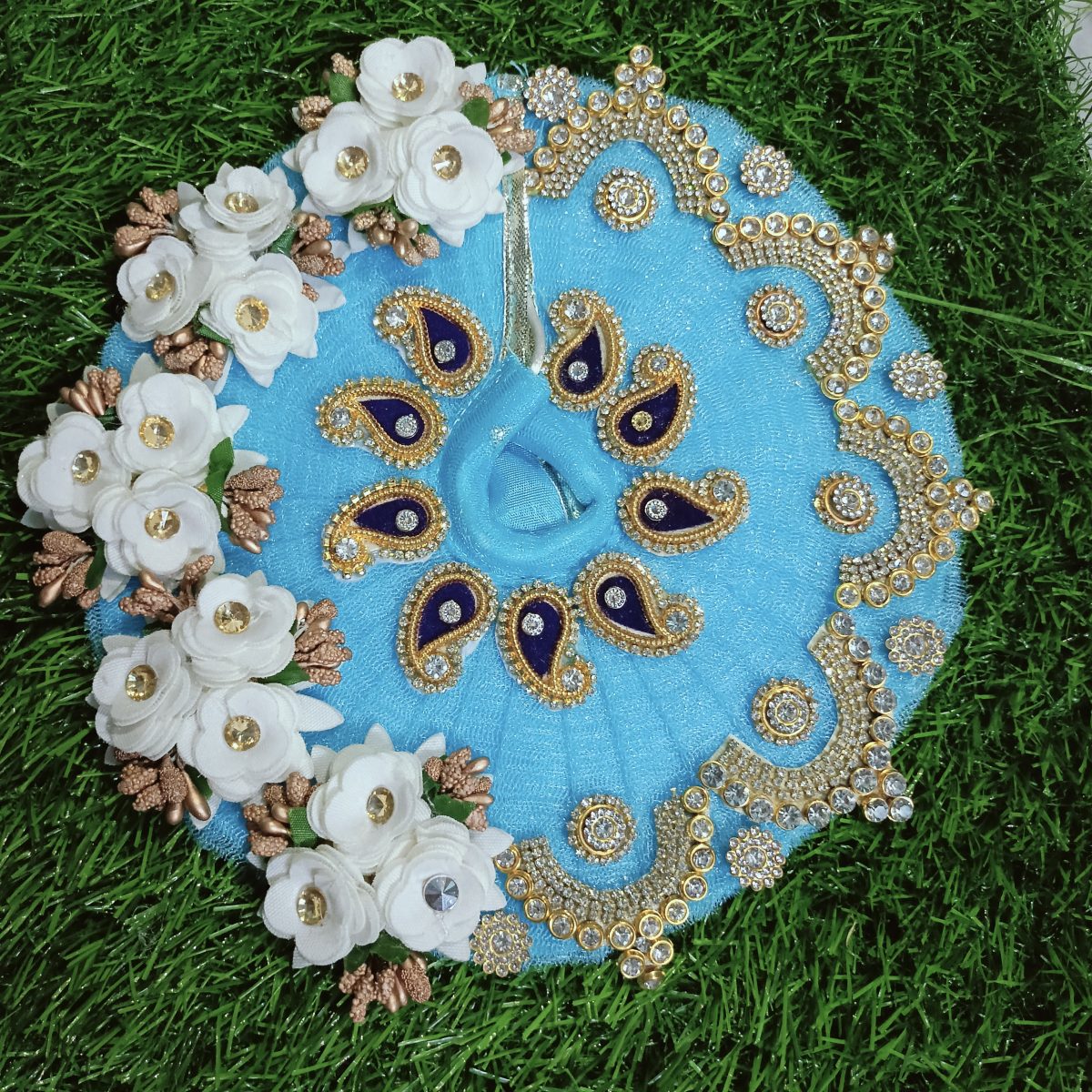 Sky Flower Design Laddu Gopal Poshak
