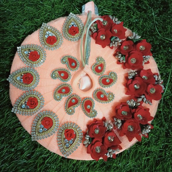 Pich Flower Design Laddu Gopal Poshak