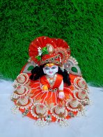 Orange Heavy Dress for Laddu Gopal
