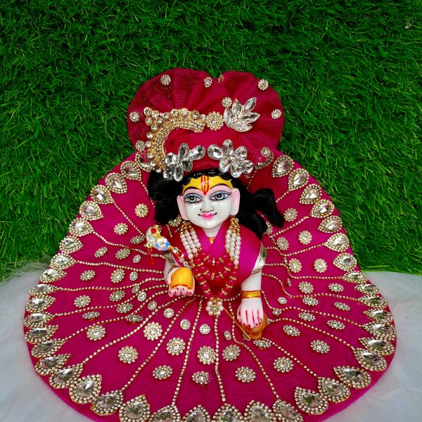 Rani Pink Laddu Gopal Dress