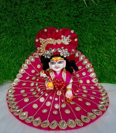 Rani Pink Laddu Gopal Dress