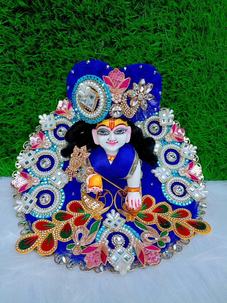Peacock Design Laddu Gopal Dress