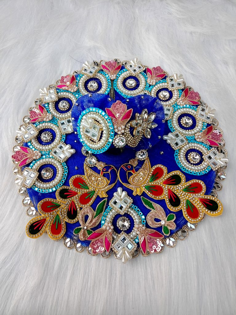 Peacock Design Laddu Gopal Dress