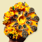 Yellow Flower Design Laddu Gopal Poshak